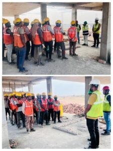 Lemoon India and Skyfall Construction team applying 5S housekeeping standards on site